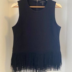 J. Crew Fringe Sleeveless Knit Top EUC